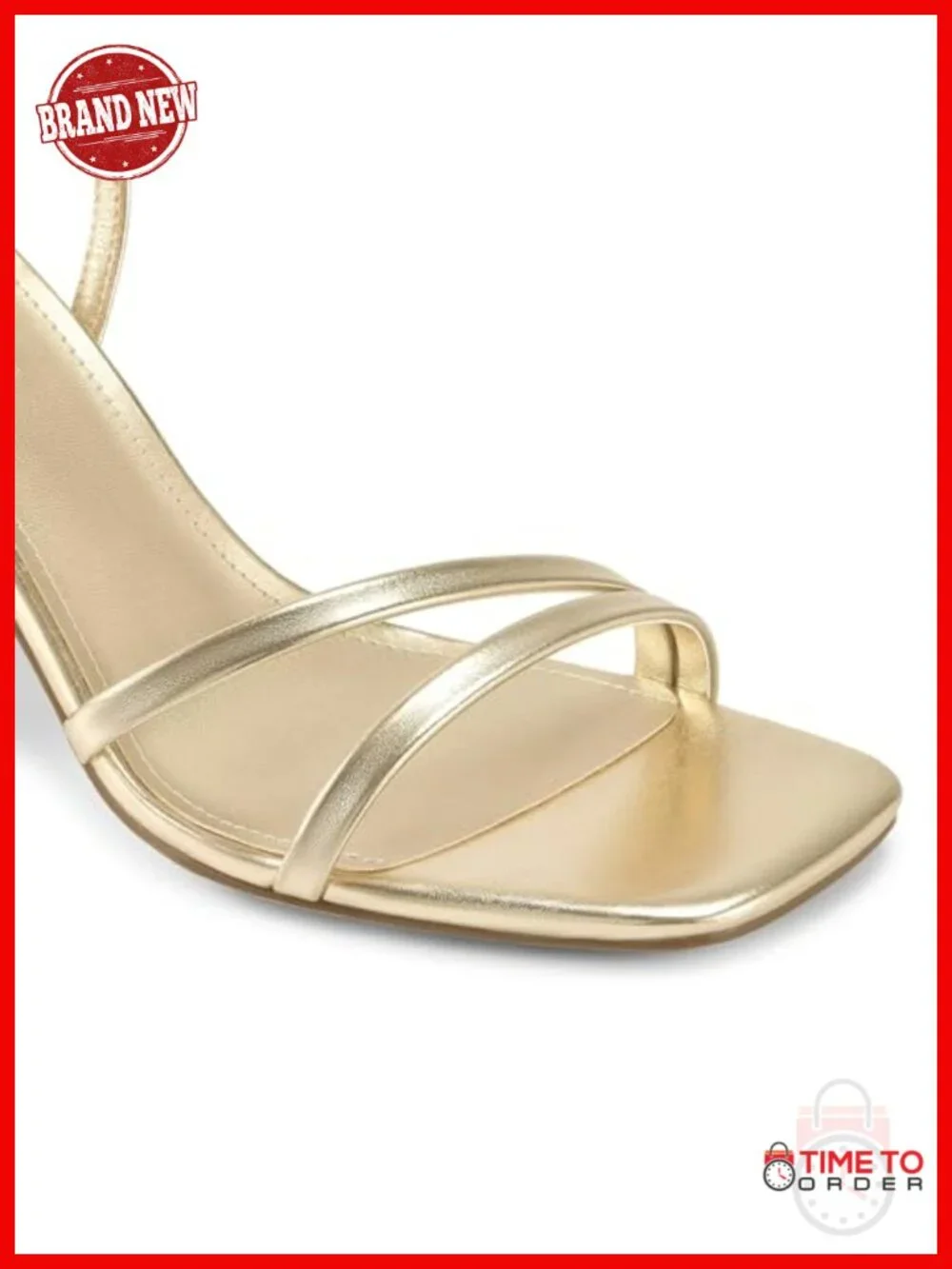 Women's Strappy Chunky Heeled Sandals Square Toe Ankle Buckle Dress Party Shoes